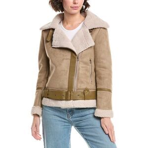 Pascale La Mode Womens  Fleece Jacket, Brown